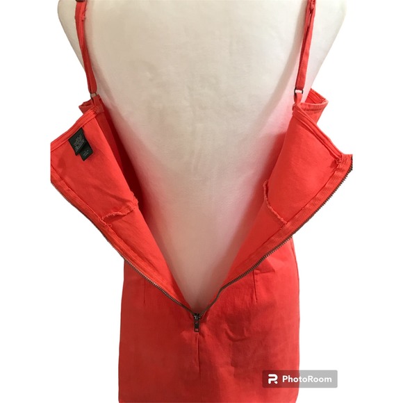 Wild Fable Large Orange Shoulder Strap Dress - Picture 8 of 11